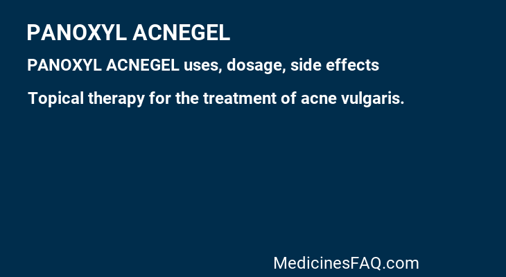 PANOXYL ACNEGEL