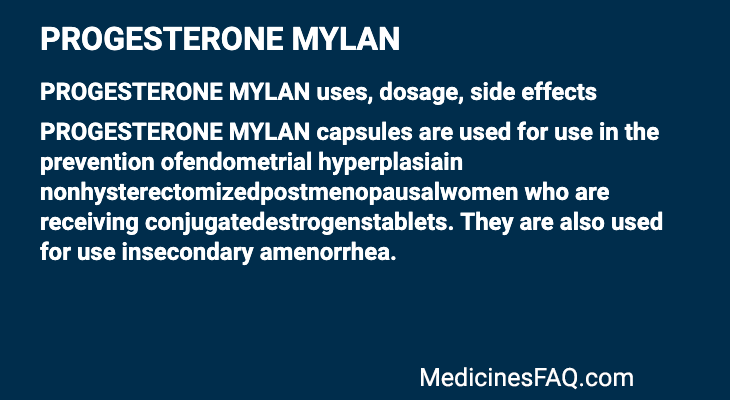 PROGESTERONE MYLAN