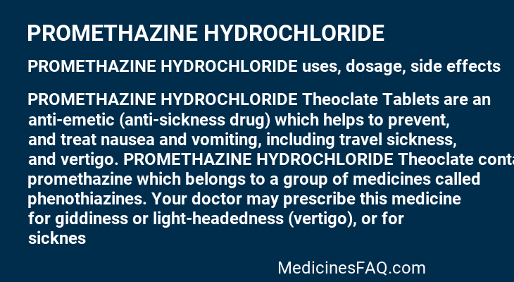 PROMETHAZINE HYDROCHLORIDE