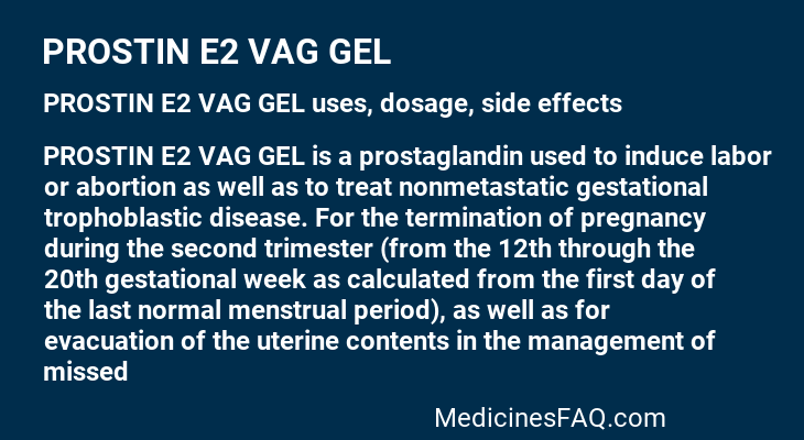 PROSTIN E2 VAG GEL