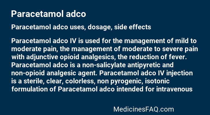 Paracetamol adco