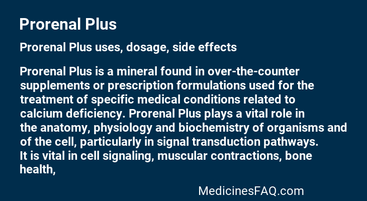 Prorenal Plus