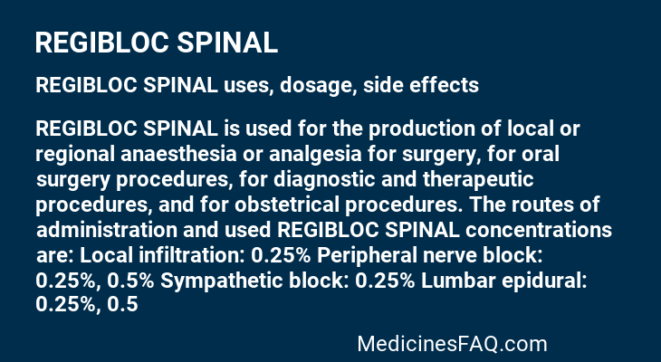 REGIBLOC SPINAL