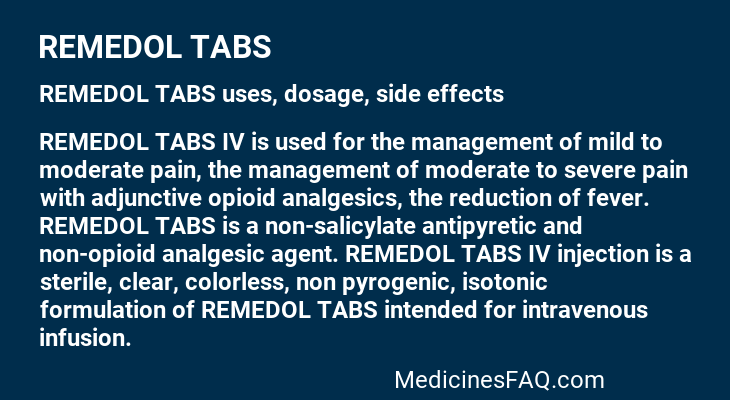 REMEDOL TABS