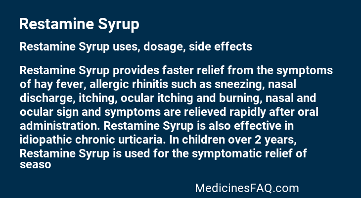 Restamine Syrup