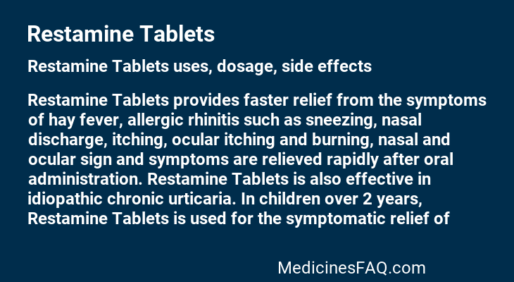 Restamine Tablets