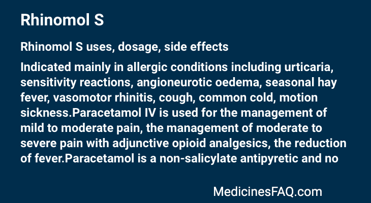 Rhinomol S