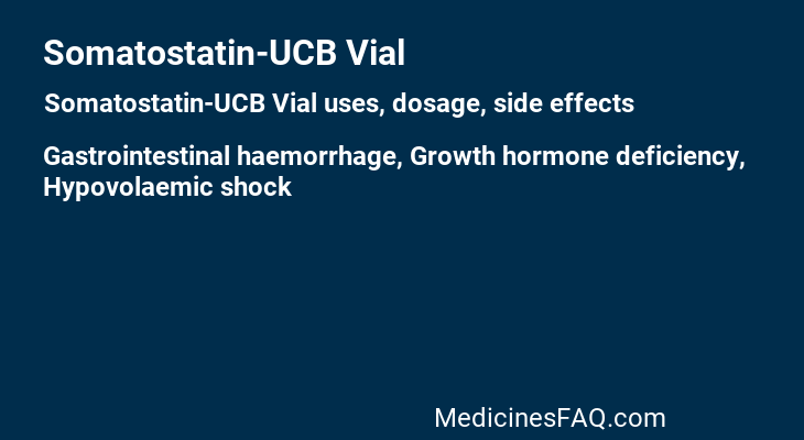 Somatostatin-UCB Vial