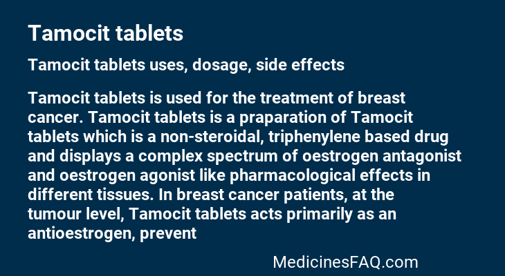 Tamocit tablets
