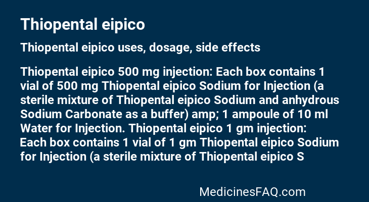 Thiopental eipico
