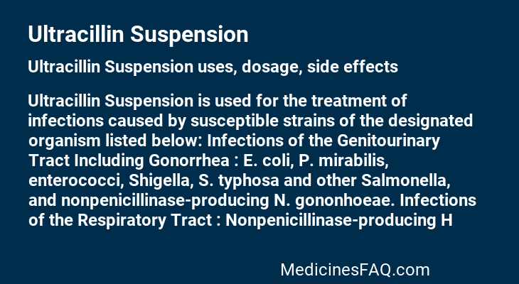 Ultracillin Suspension