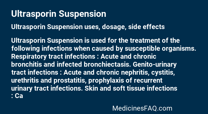 Ultrasporin Suspension