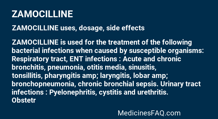 ZAMOCILLINE