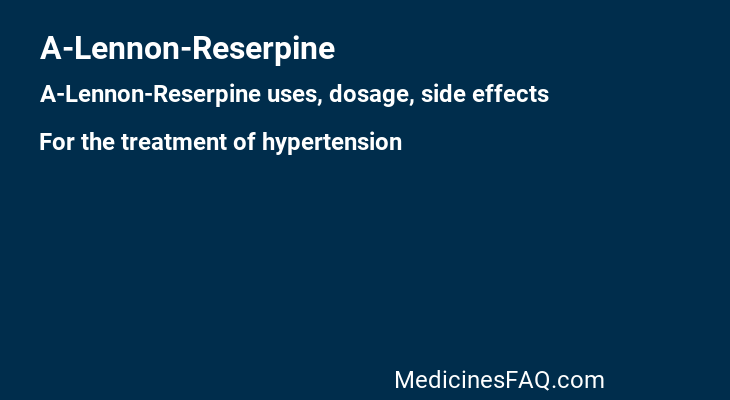 A-Lennon-Reserpine