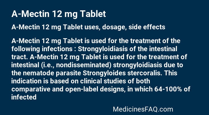 A-Mectin 12 mg Tablet