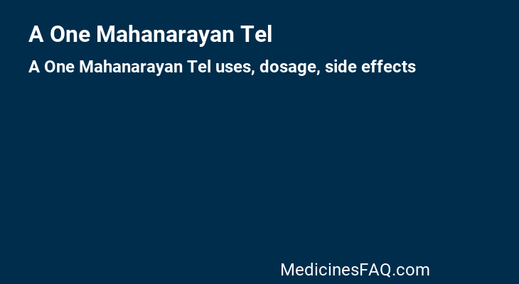 A One Mahanarayan Tel