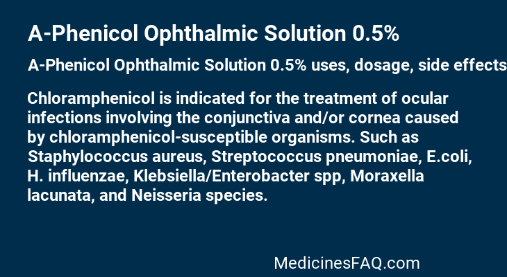 A-Phenicol Ophthalmic Solution 0.5%