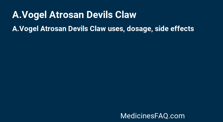 A.Vogel Atrosan Devils Claw