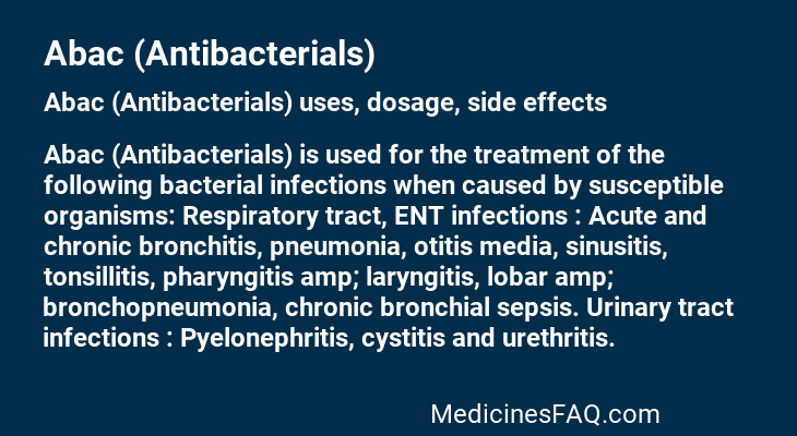 Abac (Antibacterials)