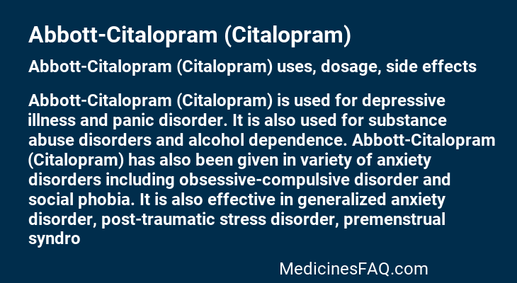 Abbott-Citalopram (Citalopram)