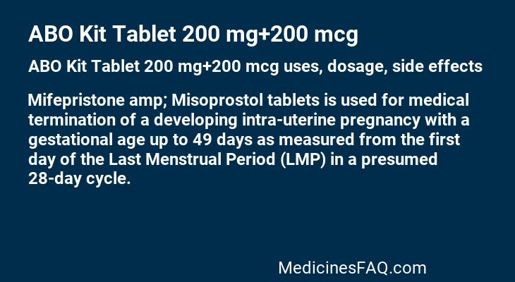 ABO Kit Tablet 200 mg+200 mcg