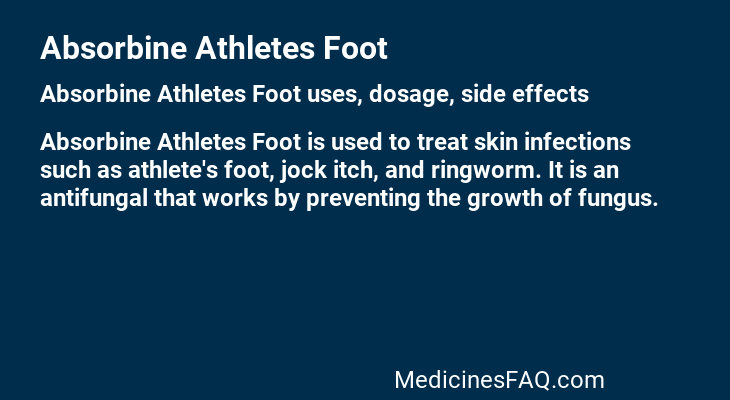 Absorbine Athletes Foot
