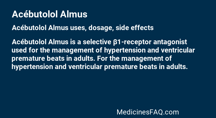 Acébutolol Almus