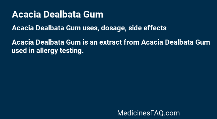 Acacia Dealbata Gum