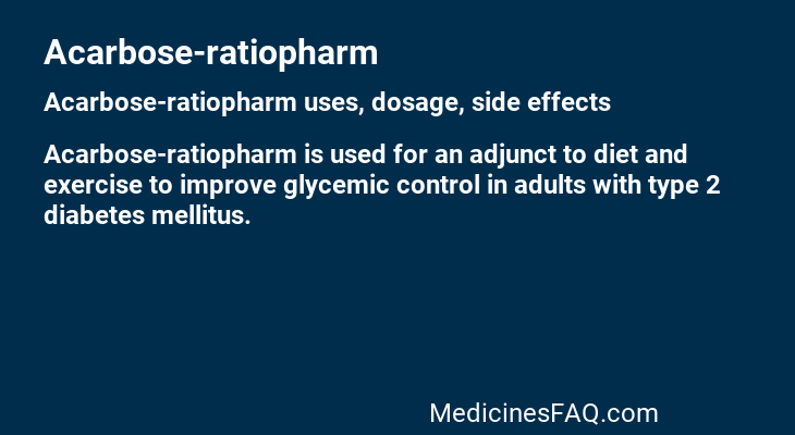 Acarbose-ratiopharm