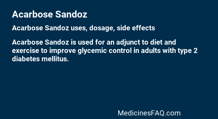 Acarbose Sandoz