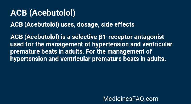 ACB (Acebutolol)