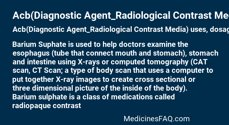 Acb(Diagnostic Agent_Radiological Contrast Media)