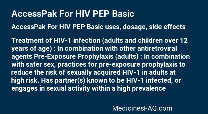 AccessPak For HIV PEP Basic