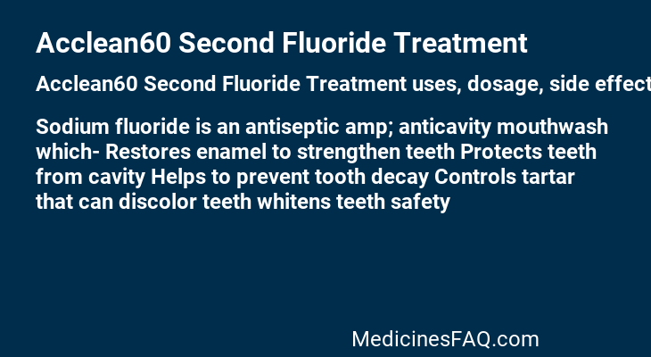 Acclean60 Second Fluoride Treatment