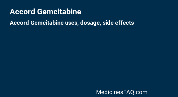 Accord Gemcitabine