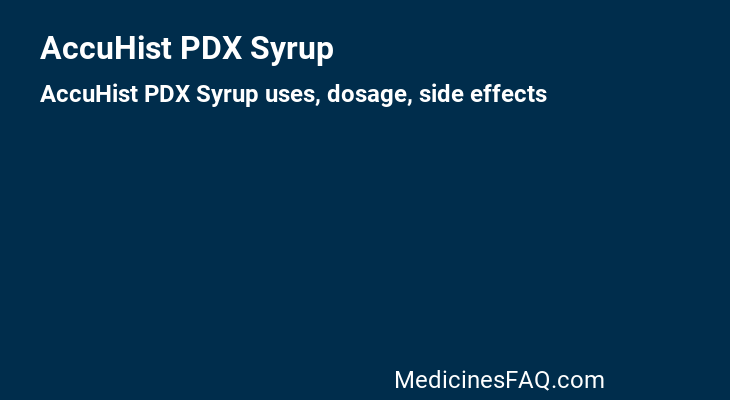 AccuHist PDX Syrup