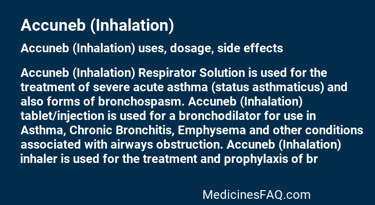 Accuneb (Inhalation)