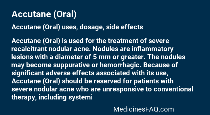 Accutane (Oral)