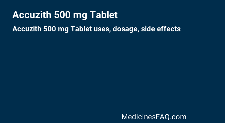 Accuzith 500 mg Tablet