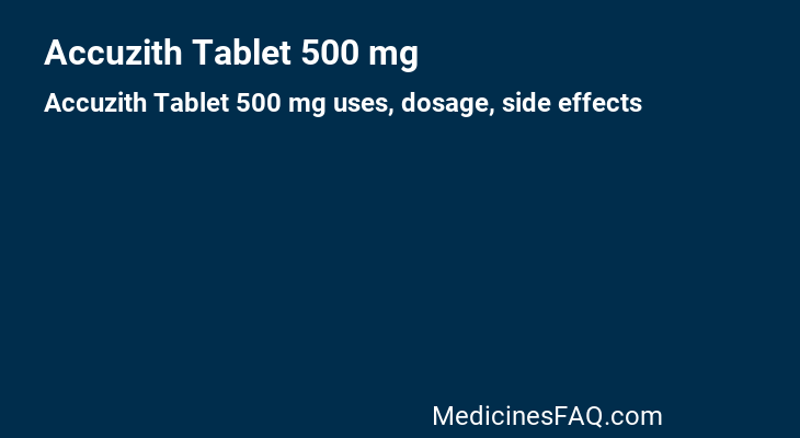 Accuzith Tablet 500 mg