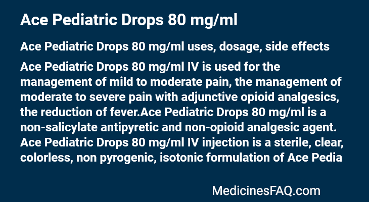 Ace Pediatric Drops 80 mg/ml