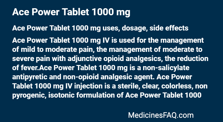 Ace Power Tablet 1000 mg