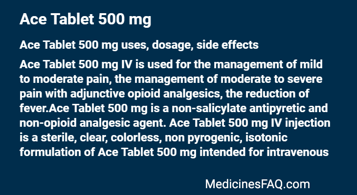 Ace Tablet 500 mg