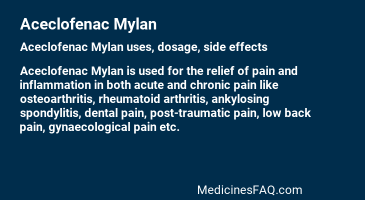 Aceclofenac Mylan