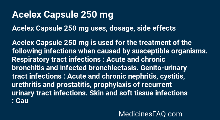 Acelex Capsule 250 mg