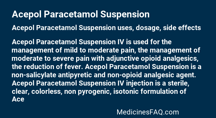 Acepol Paracetamol Suspension