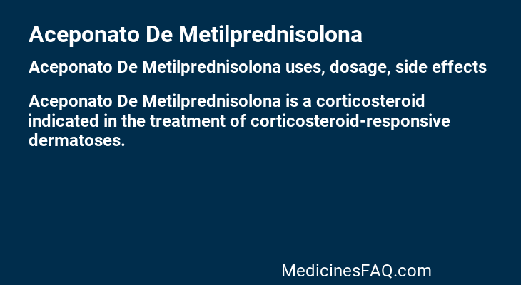 Aceponato De Metilprednisolona