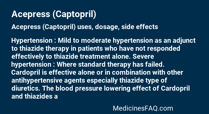 Acepress (Captopril)