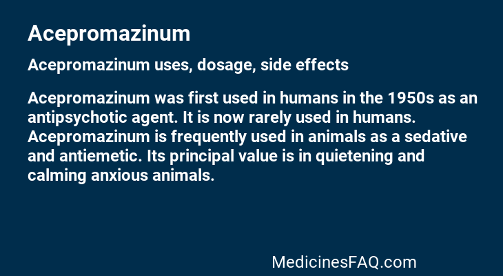 Acepromazinum