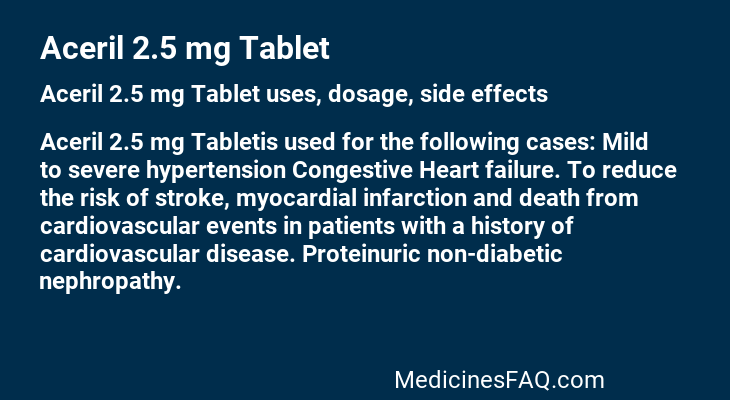 Aceril 2.5 mg Tablet